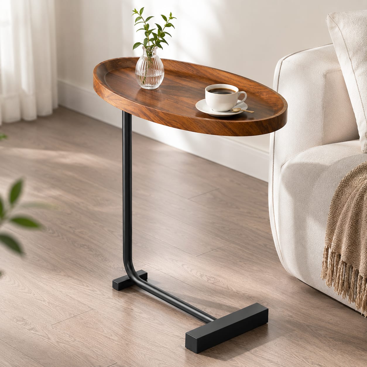 Modern Wooden Sofa & Bed Side Table