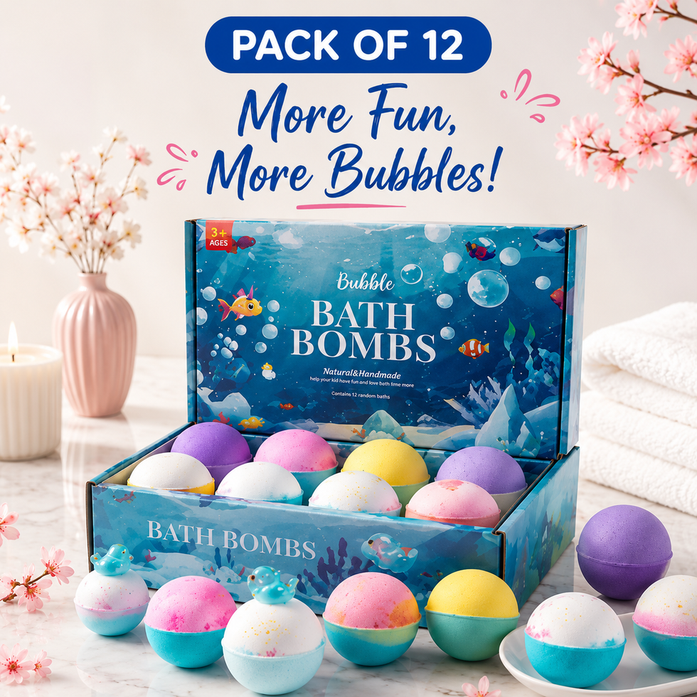 12-Piece Bath Bomb Set with Toys Inside