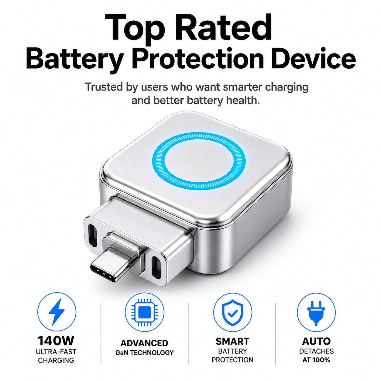 140W USB-C Auto Eject Charging Adapter