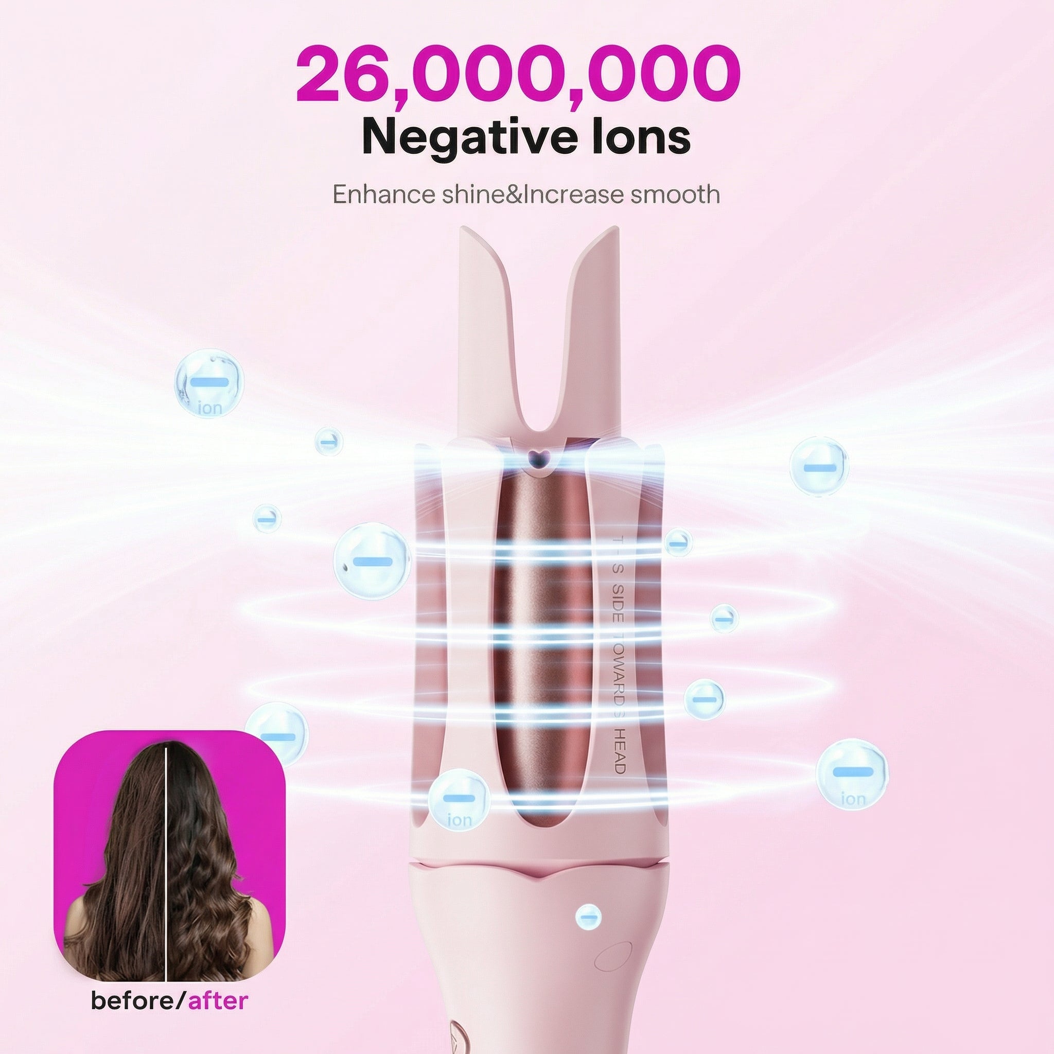 Automatic Rotating Hair Curler for Smooth Waves