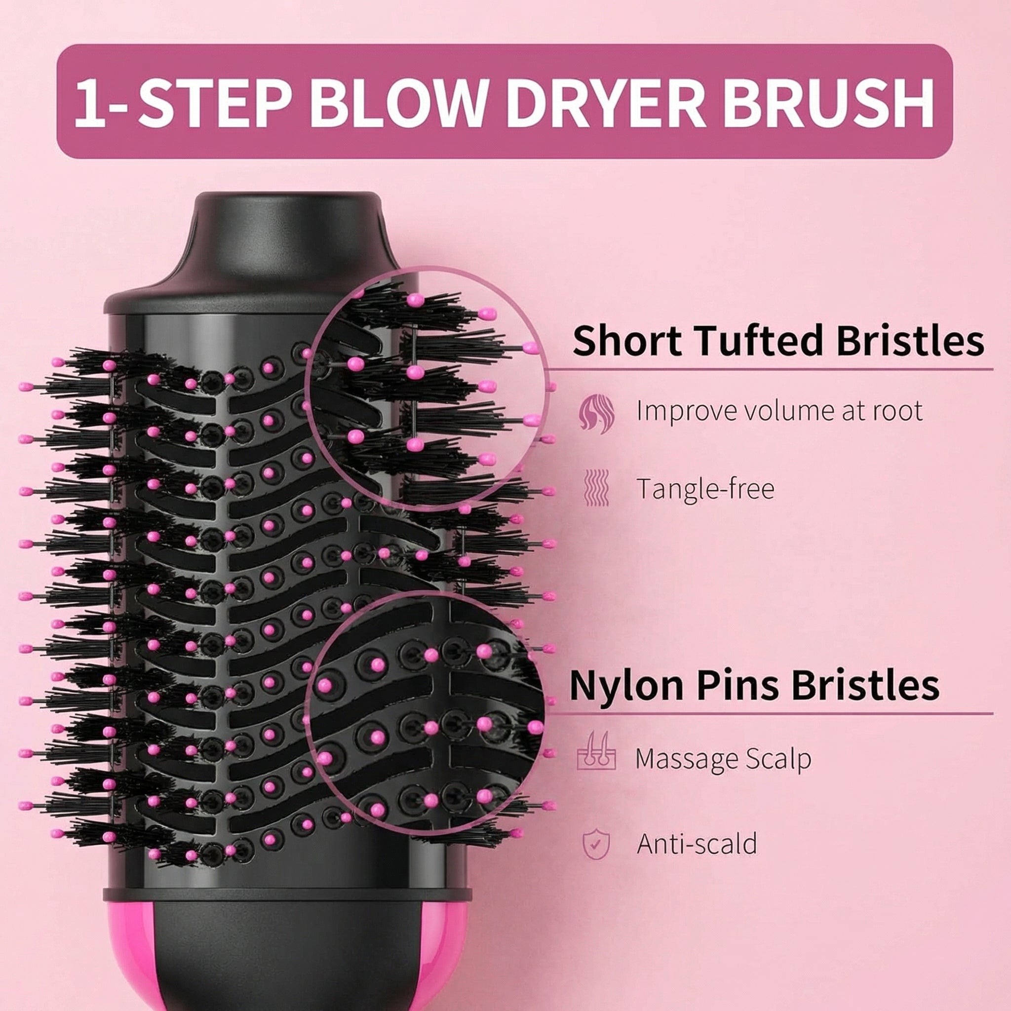 2 In 1 Hair Volumizer Brush