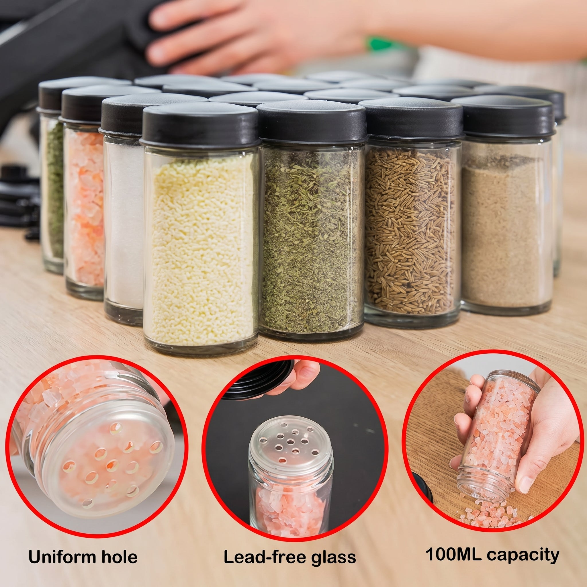 360° Rotating Spice Rack Organizer