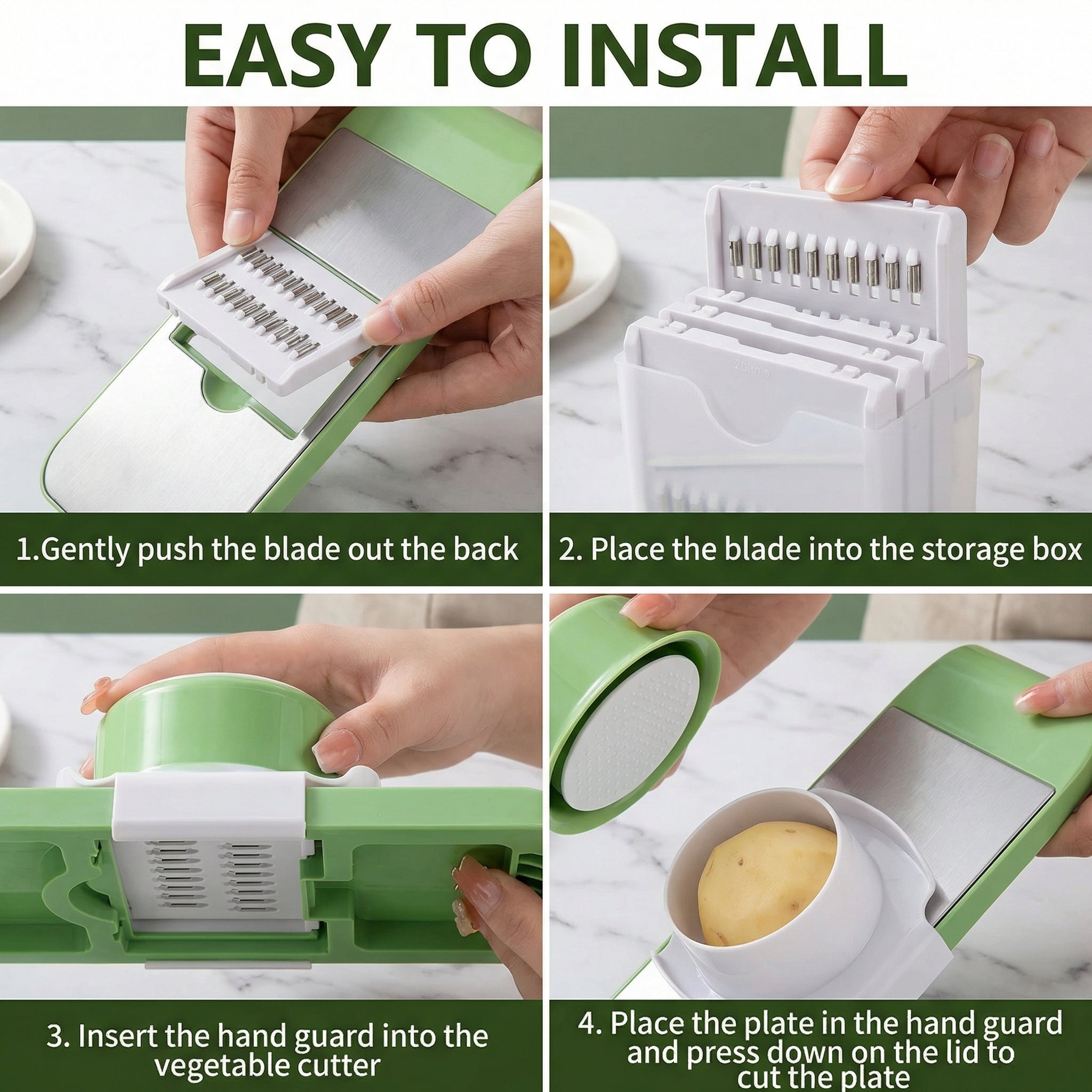 5 In 1 Handheld Vegetable Slicer