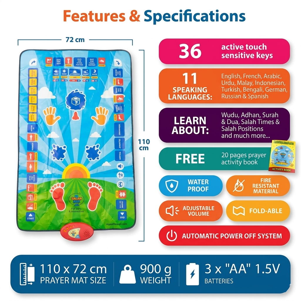 Interactive Smart Prayer Mat for Kids