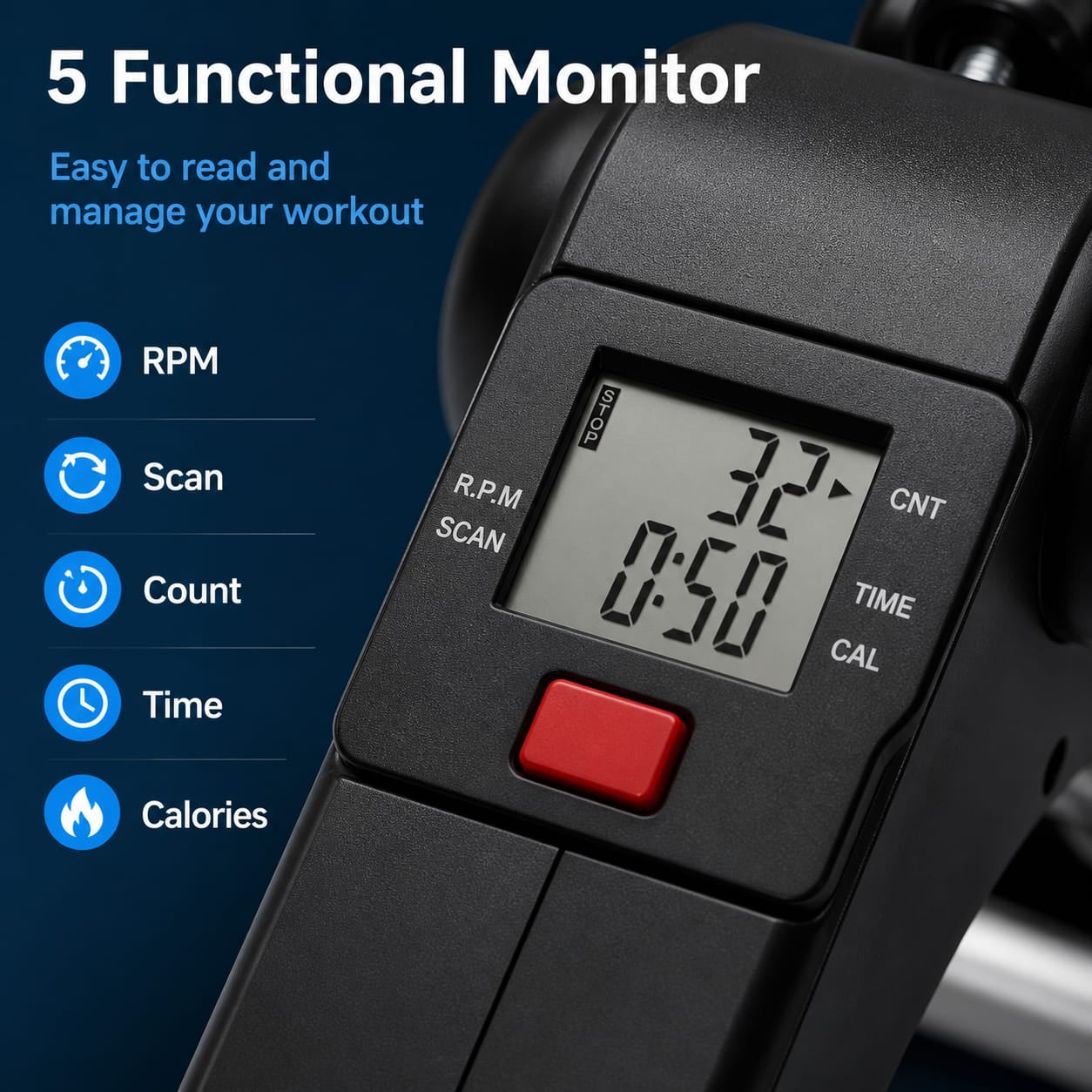Portable Pedal Exerciser For Fitness