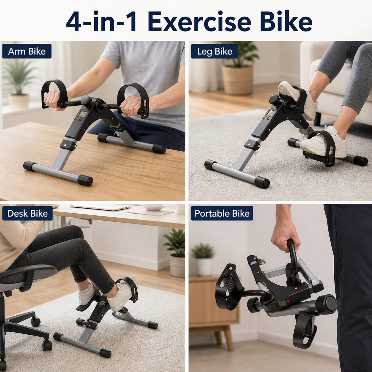Portable Pedal Exerciser For Fitness