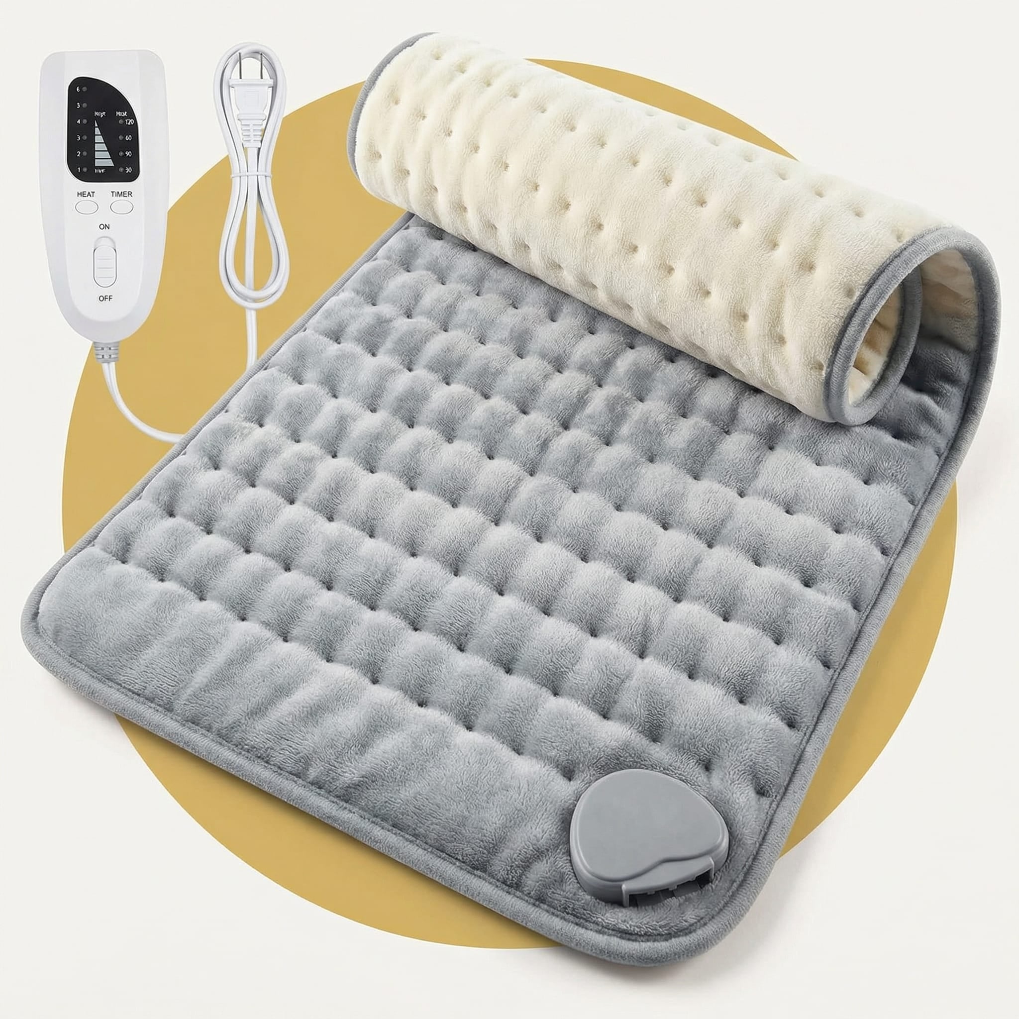 Electric Heating Pad For Back Pain and Cramps Relief