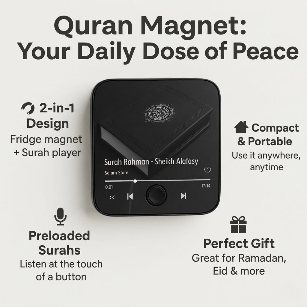 Quran Speaker Magnet with Surah Player