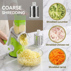 Rotary Drum Grater & Vegetable Slicer