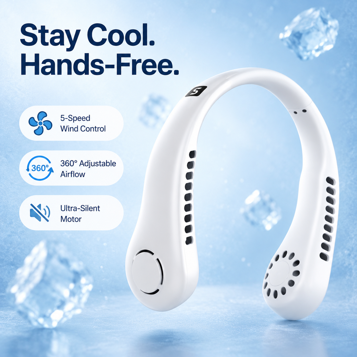 Portable Cooling Air Neck Fan