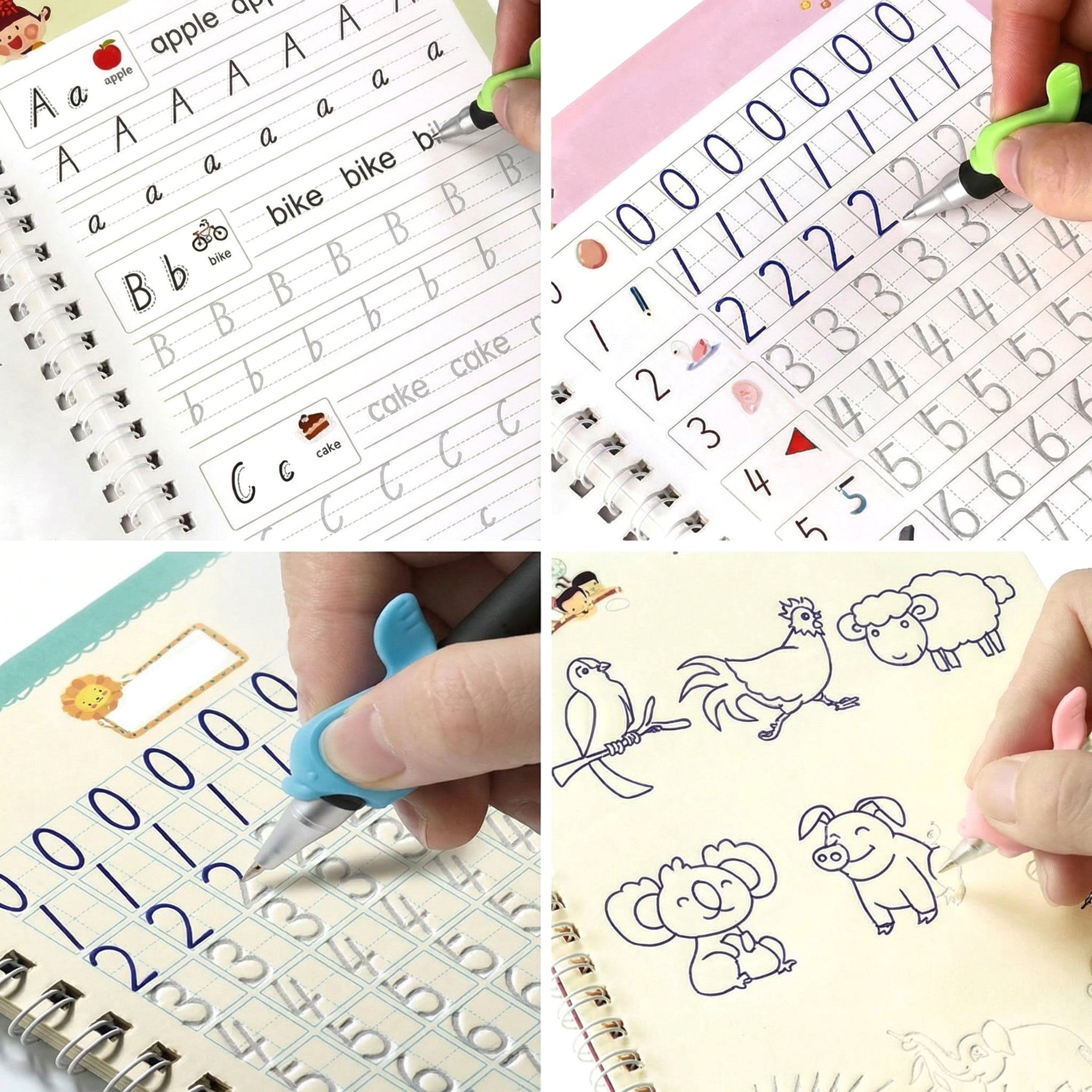Magic Practice Copybook for Kids - 4 Book Set