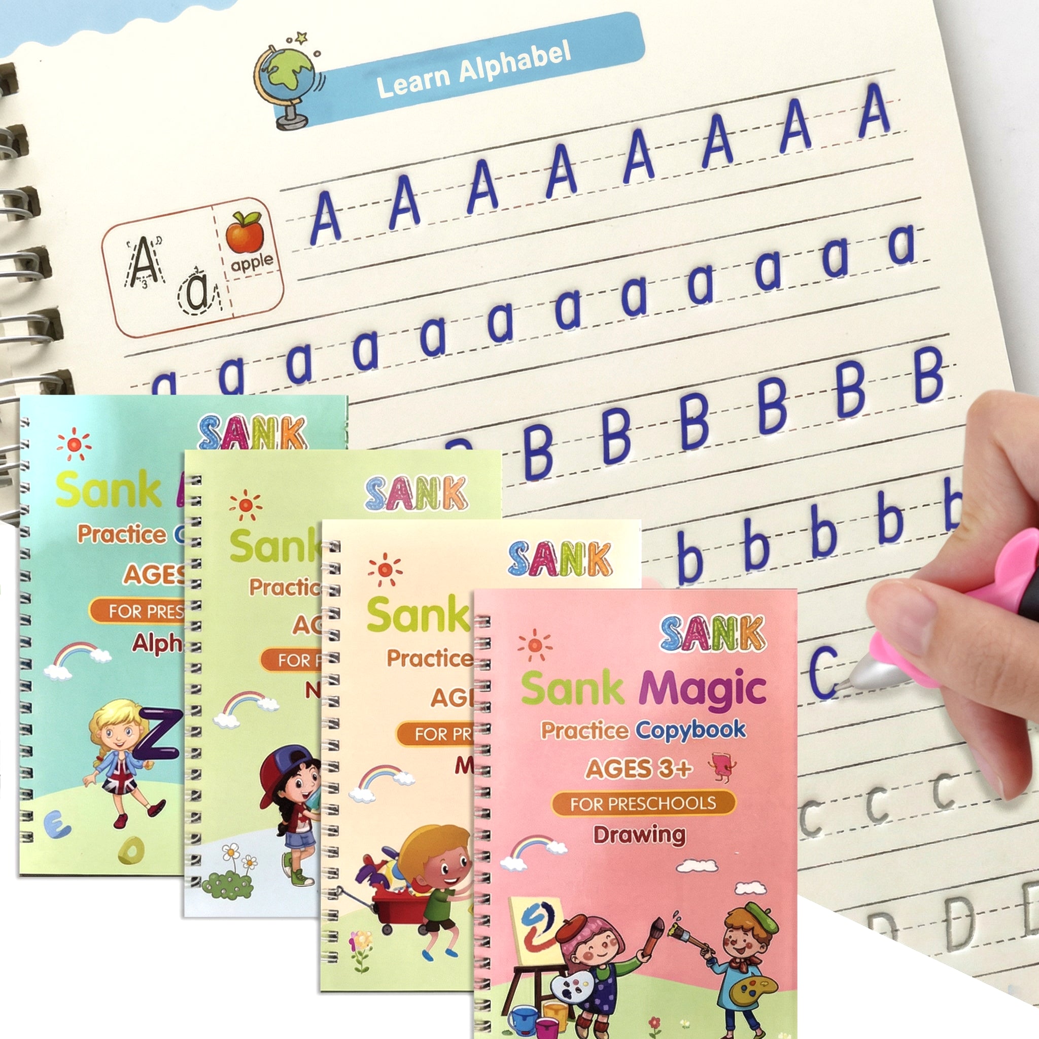 Magic Practice Copybook for Kids - 4 Book Set