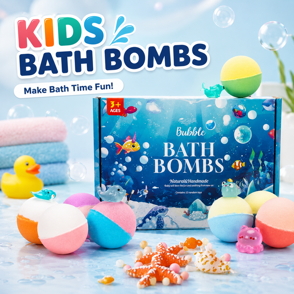 12-Piece Bath Bomb Set with Toys Inside